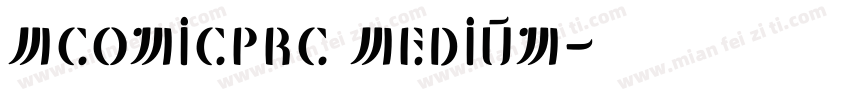 MComicPRC Medium字体转换